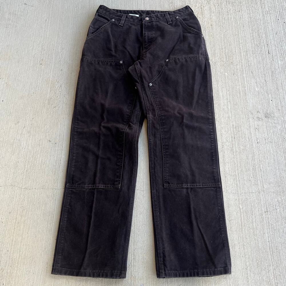 Carhartt WOMENS WB136 DKB brown double knee work wear carpenter pants